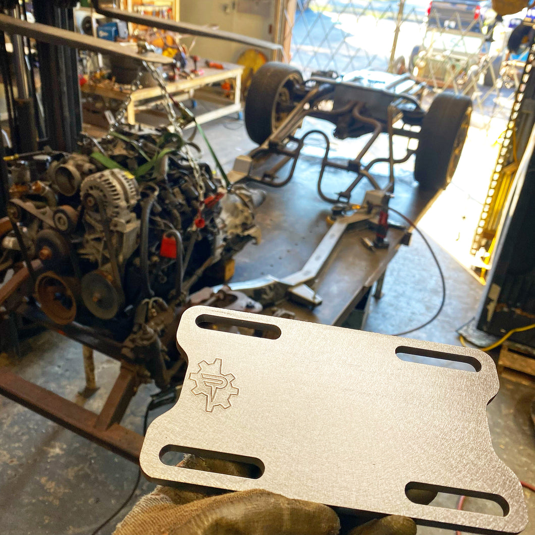 LS Adjustable DIY engine mount plates.